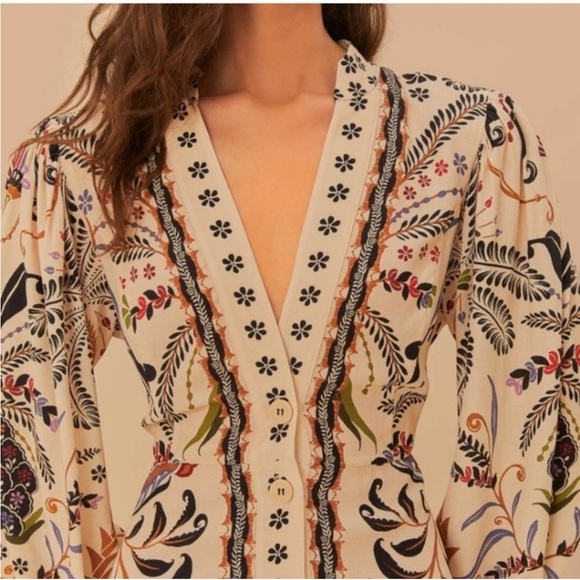 FARM Rio Multicolor Embroidered Maxi Dress - Picture 2 of 3